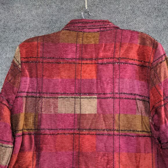 Christopher & Banks Women's Button Up Jacket Multicolor XL Long Sleeve - Picture 6 of 13